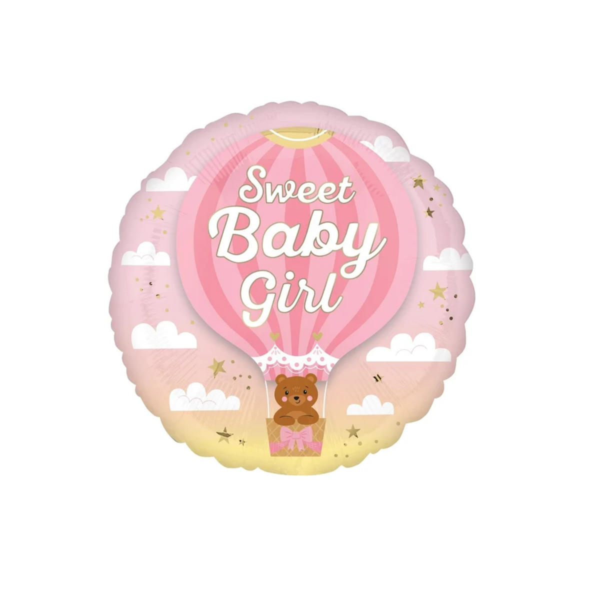 18" Sweet Baby Round Foil Balloon (Helium Filled)